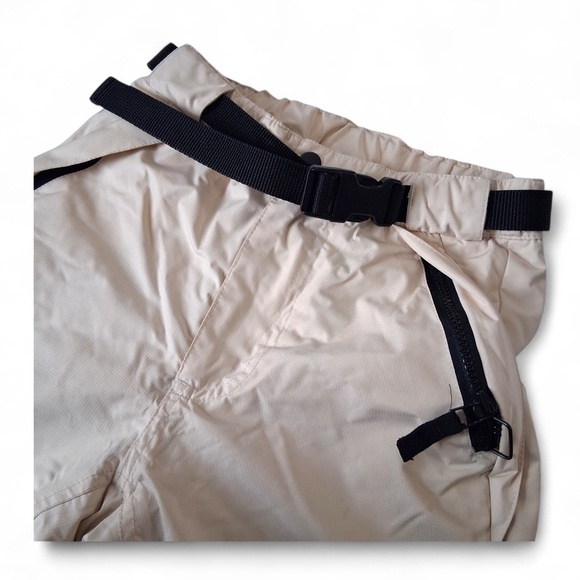 Vintage Obermeyer Juniors Snowpants Size 10 - beige & black - Picture 3 of 12